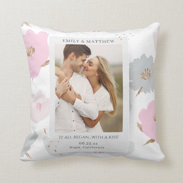 Where It All Began Romantic Couples Personalized Throw Pillow