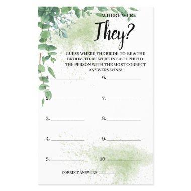Where were They Eucalyptus  Game  Flyer