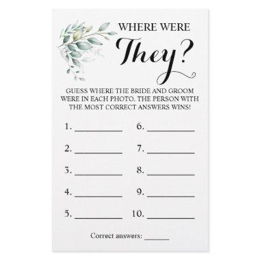 Where were They? Greenery Eucalyptus Game  Flyer