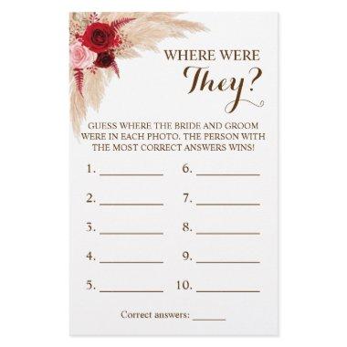 Where were They? Pampas Grass Game  Flyer