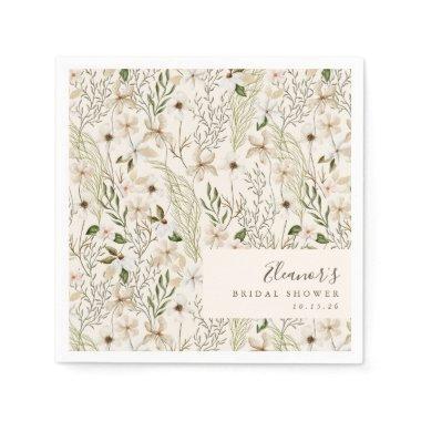 Whimsical Boho Greenery Foliage  Napkins