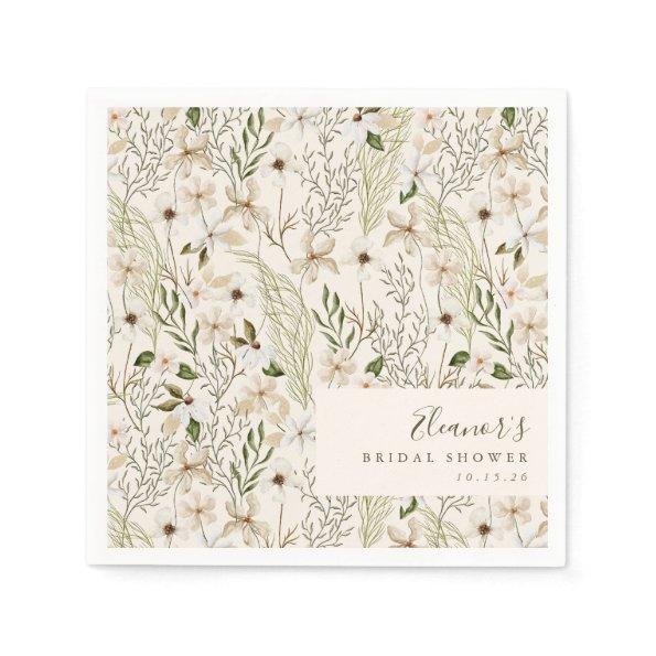 Whimsical Boho Greenery Foliage  Napkins