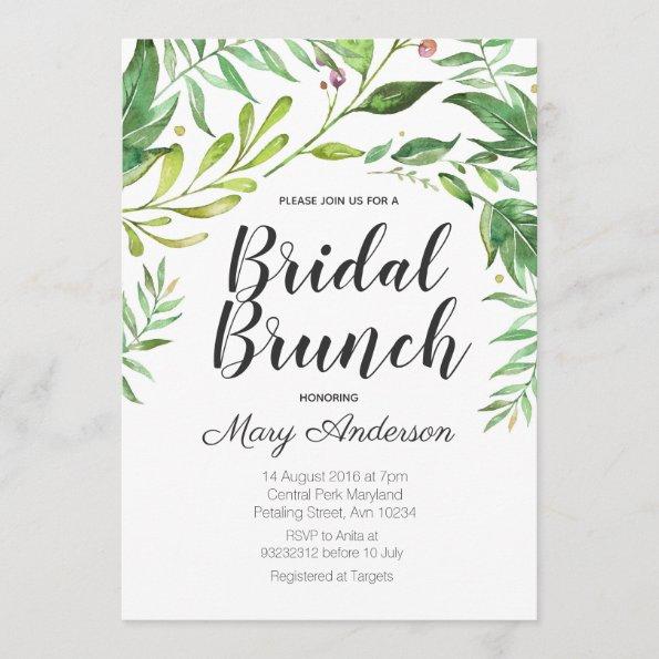 Whimsical Botanical Bridal Shower Invitations