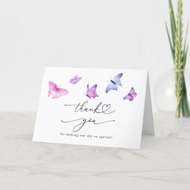 Whimsical Butterflies Bridal Shower Thank You Invitations