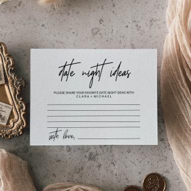 Whimsical Calligraphy Date Night Idea Invitations