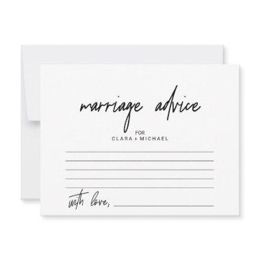 Whimsical Calligraphy Marriage Advice Cards