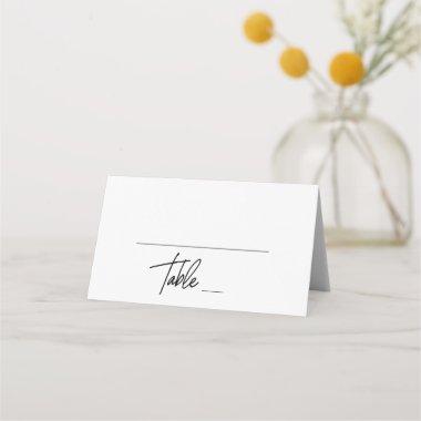 Whimsical Calligraphy Wedding Place Invitations