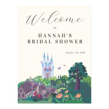 Whimsical Cinderella Castle  Welcome Poster