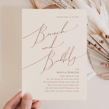 Whimsical Desert | Beige Brunch and Bubbly Invitations