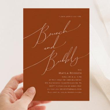 Whimsical Desert | Terracotta Brunch and Bubbly Invitations