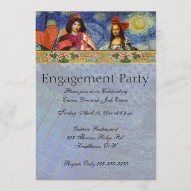 Whimsical Engagement Party Invitations