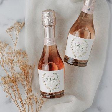 Whimsical Fairytale Garden & Bows  Sparkling Wine Label