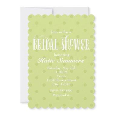 Whimsical Green Polka