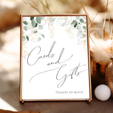 Whimsical Greenery and Gold | Invitations and Gifts Sign