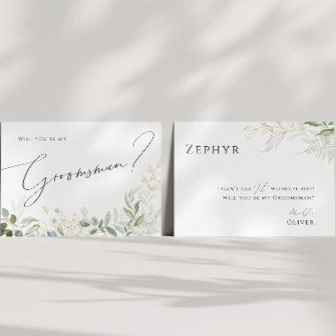 Whimsical Greenery and Gold | Groomsman