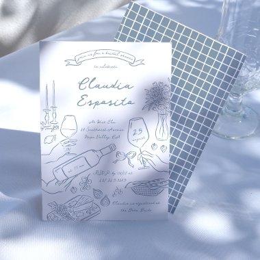 Whimsical Hand Drawn  Illustrated