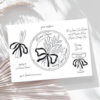 Whimsical Hand Drawn Table Setting