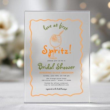 Whimsical Love At First Spritz Funky  Acrylic