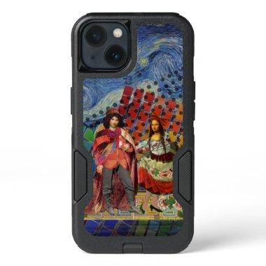 Whimsical Mona Lisa Romantic Colorful iPhone 13 Case