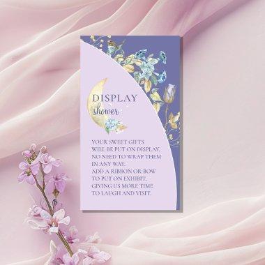 Whimsical Moon Purple Baby Shower Display Shower Enclosure