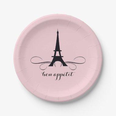 Whimsical Paris Eiffel Tower | Bridal Shower Paper Plates