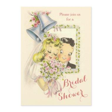 Whimsical Retro Bride and Groom
