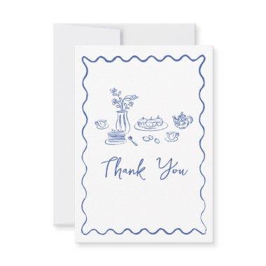 Whimsical Scribble Doodle Hand Drawn  Thank You