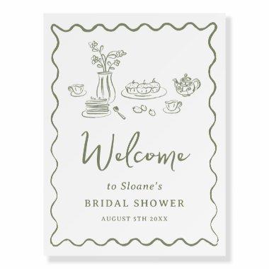 Whimsical Scribble Doodle Hand Drawn Welcome Sign