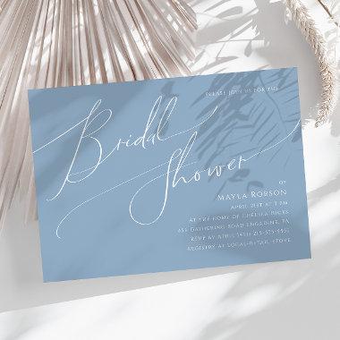 Whimsical Script | Blue Horizontal