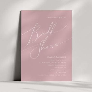 Whimsical Script | Dusty Rose