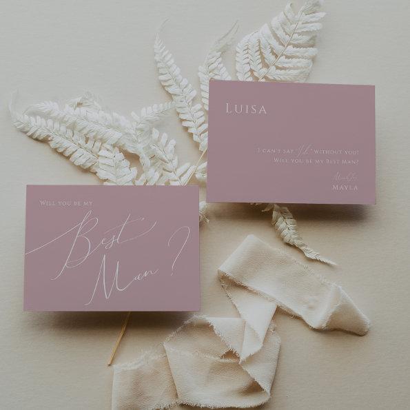 Whimsical Script | Rose Best Man Proposal