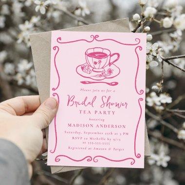 Whimsical Vintage Pink  Tea Party