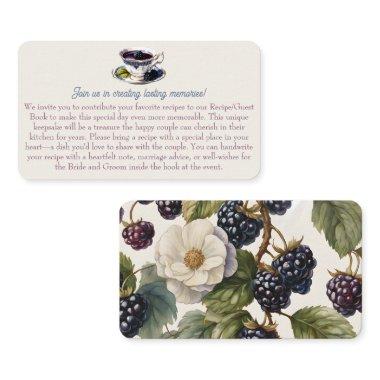 Whimsical Watercolor Blackberry Recipe Request Enclosure