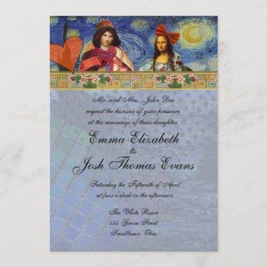 Whimsical Wedding Invitations Colorful Unique