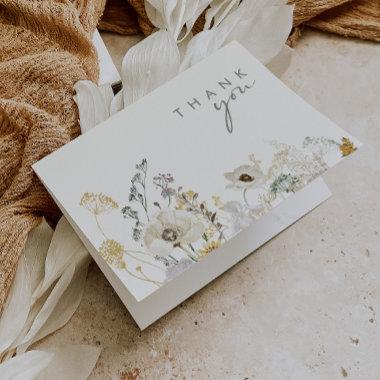 Whimsical Wildflower Meadow | Ivory Thank You Invitations