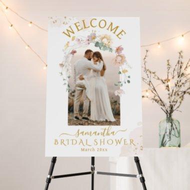 Whimsical Wildflower Photo Bridal Photo welcome Foam Board