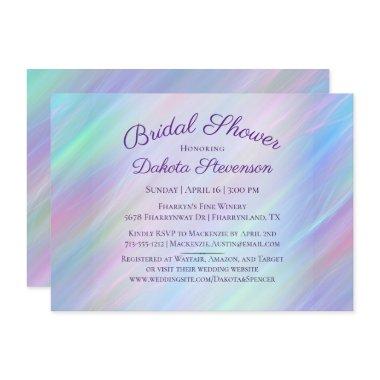 Whimsical Wisps | Holo Fairy Ombre Rainbow Shower Invitations