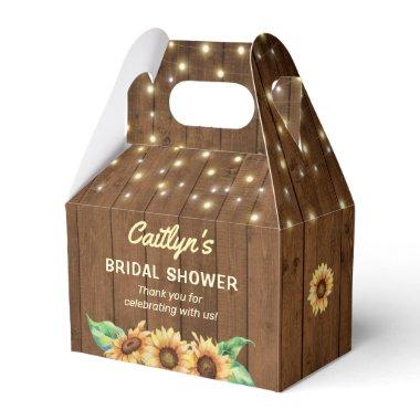 Whimsical Woods Fireflies Sunflower Bridal Shower Favor Box