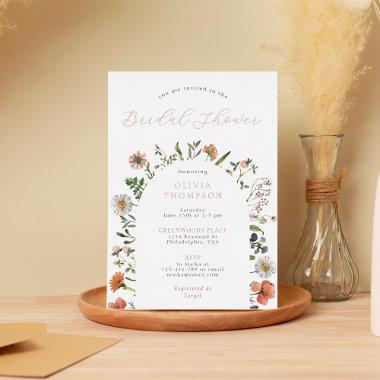 WhimsicalBoho Spring Wildflower Arch  Foil