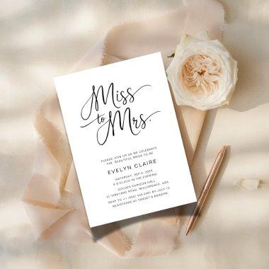 Whimsy Script Miss to Mrs. Budget