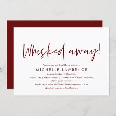 Whisked away, fun and playful Bridal Shower Party Invitations
