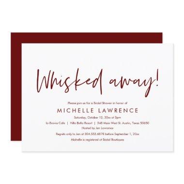 Whisked away, fun and playful Bridal Shower Party Invitations