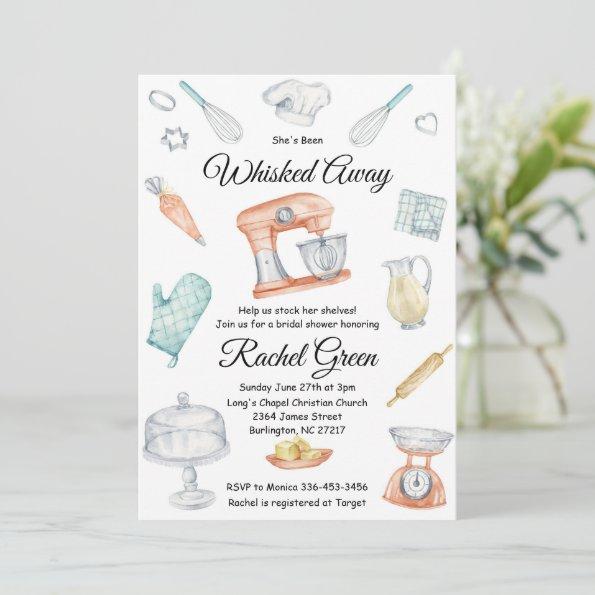 Whisked Away Kitchen Bridal Shower Invitations