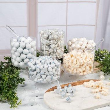 White Assorted Candy Buffet Assorted Candy Favors