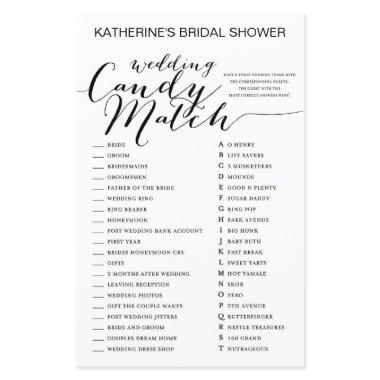 White Background Bridal Shower Game PRINTED