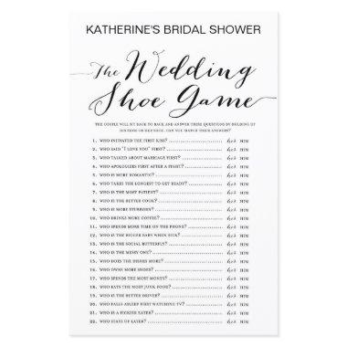 White Background Bridal Shower Game PRINTED