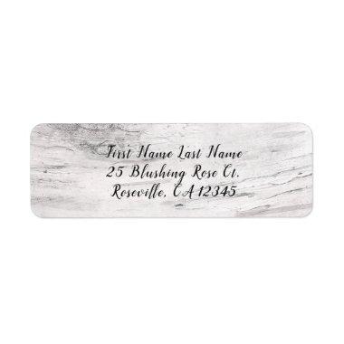 White Birch Rustic Country Farmhouse Country Chic Label