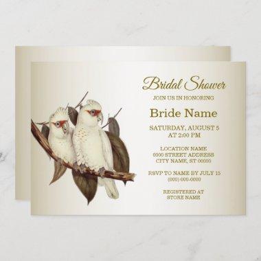 White Birds Bridal Shower Invitations