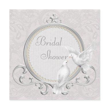 White Doves & Paisley Lace