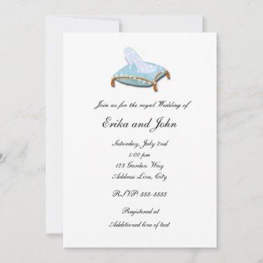 White Elegant Storybook Wedding Invitations
